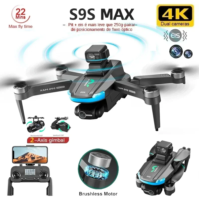 NIEUWE S9S MAX MINI Drone 4K 2 - Drone Camera With Gimbal recensie en prijs
